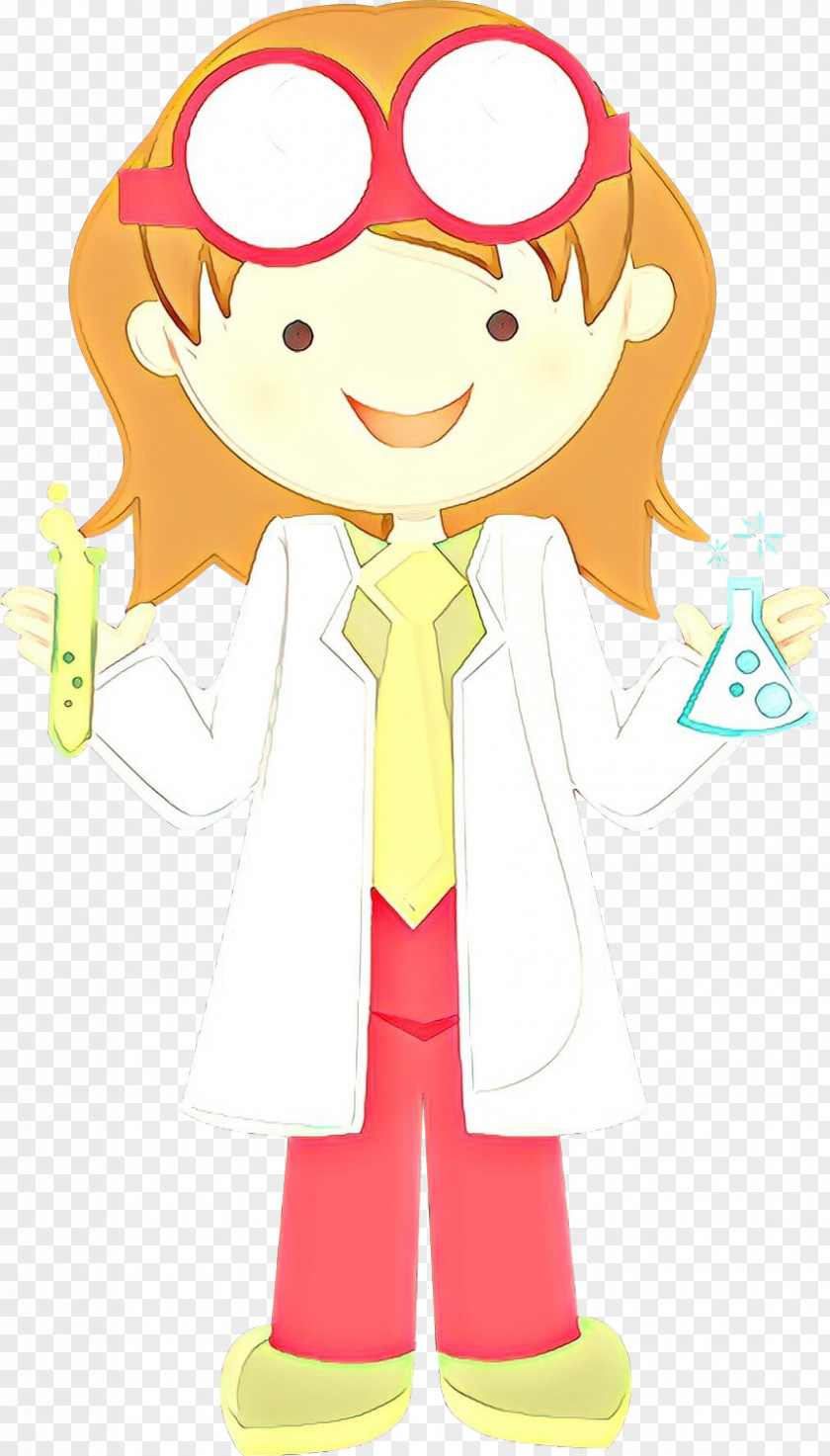 Smile Cartoon Scientist PNG