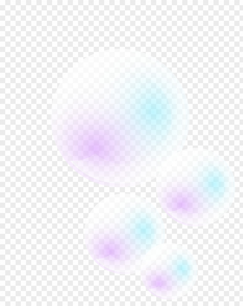 Blue Purple Dream Bubbles Pattern PNG