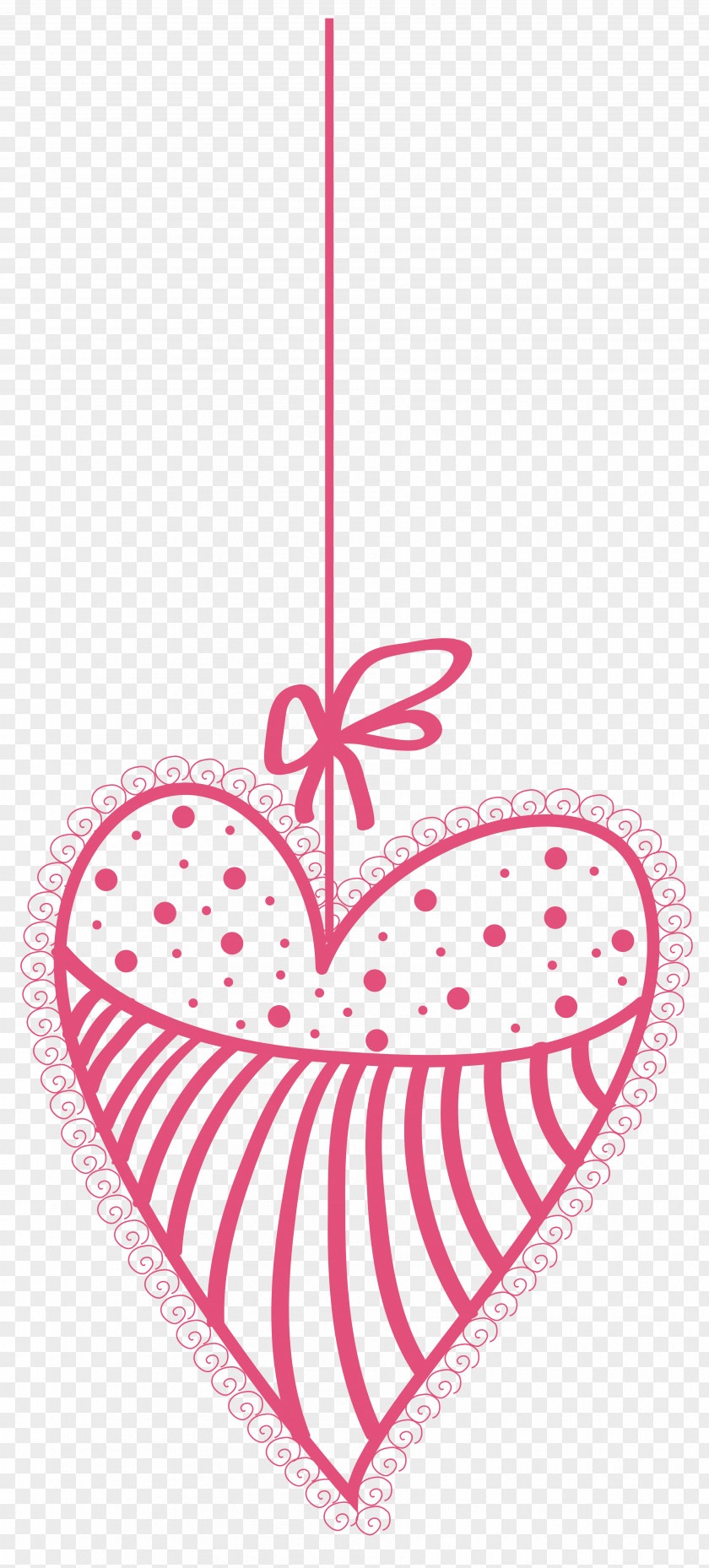 Decorative Heart Transparent PNG Clip Art Image Valentine's Day PNG
