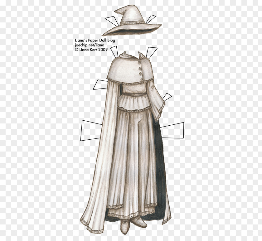 Doll Robe Paper Clothing Costume PNG