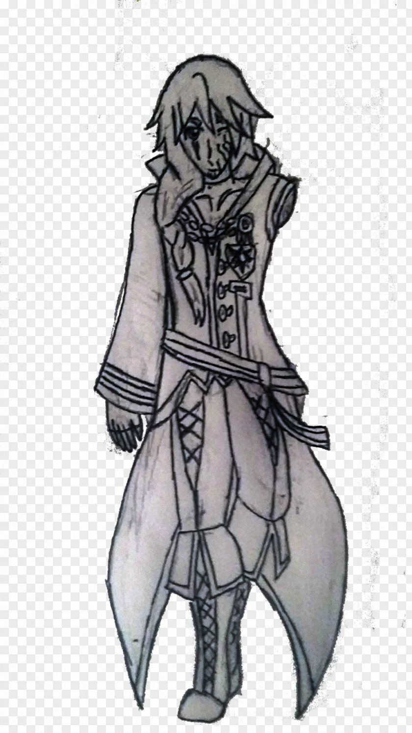 King Man Costume Design Armour Sketch PNG