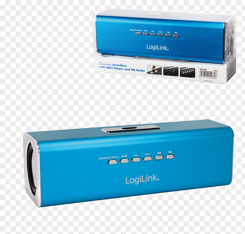 LogiLink Discolady Soundbox Mit MP3 Player Und FM Radio Loudspeaker Boombox Broadcasting PNG