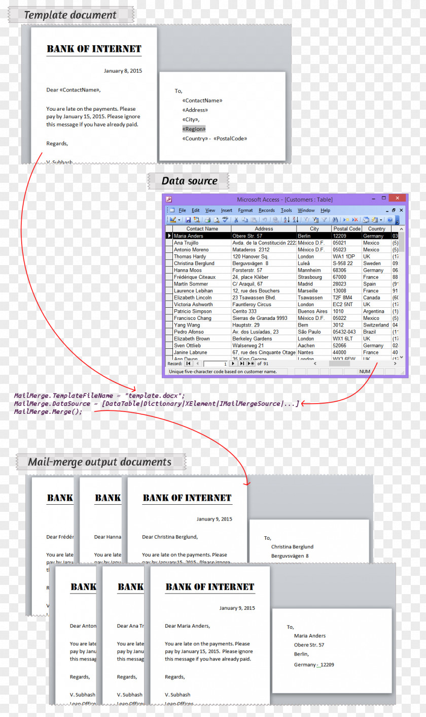 Mail Id Template Web Page Merge Microsoft Word OpenOffice PNG