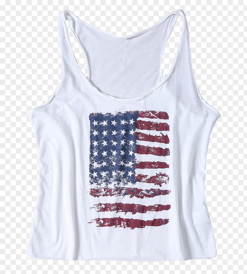 Sleeveless Vest Top Clothing Shirt United States Fashion PNG