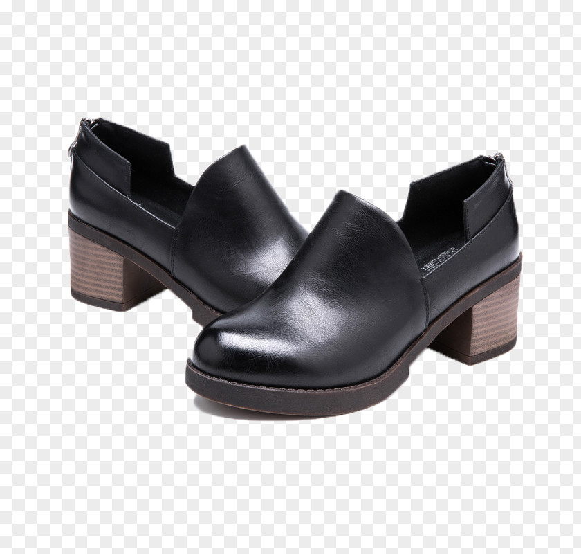 Black Shoes Dress Shoe High-heeled Footwear Woman Fashion PNG