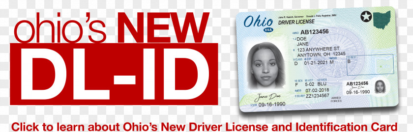 Driver License Chambersburg State Of Ohio BMV Deputy Registrar Agency Driver's Identity Document Department Motor Vehicles PNG