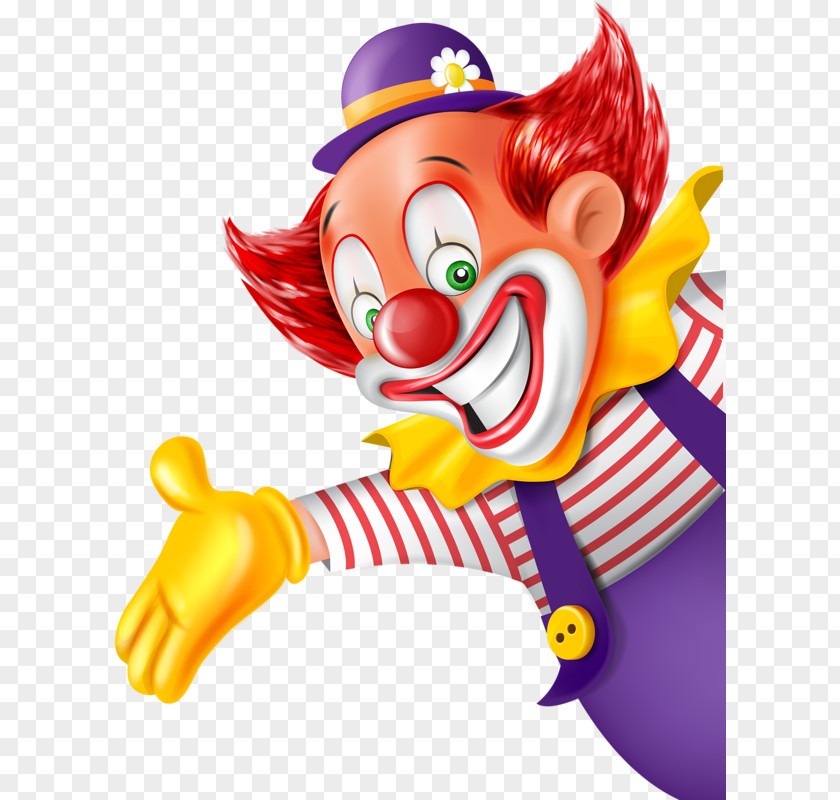 Funny Clown Party Circus PNG
