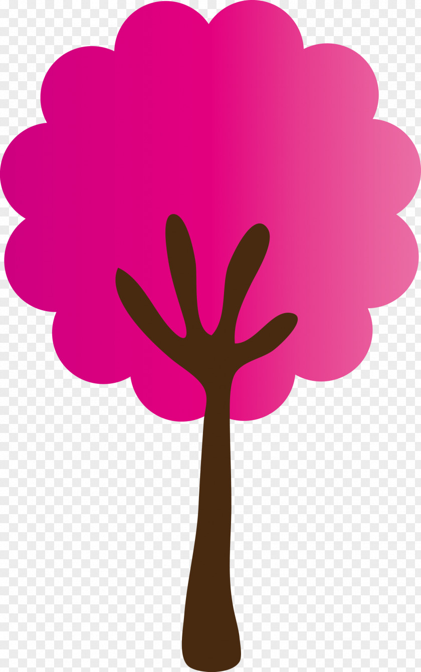 Pink Tree Leaf Plant Magenta PNG