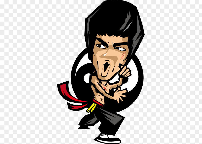 Cartoon Bruce Lee PNG bruce lee clipart PNG