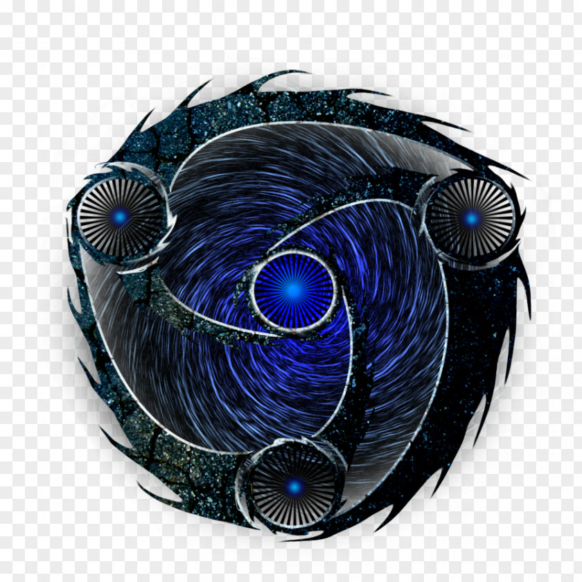 Creative Black Hole Cobalt Blue Eye Feather PNG