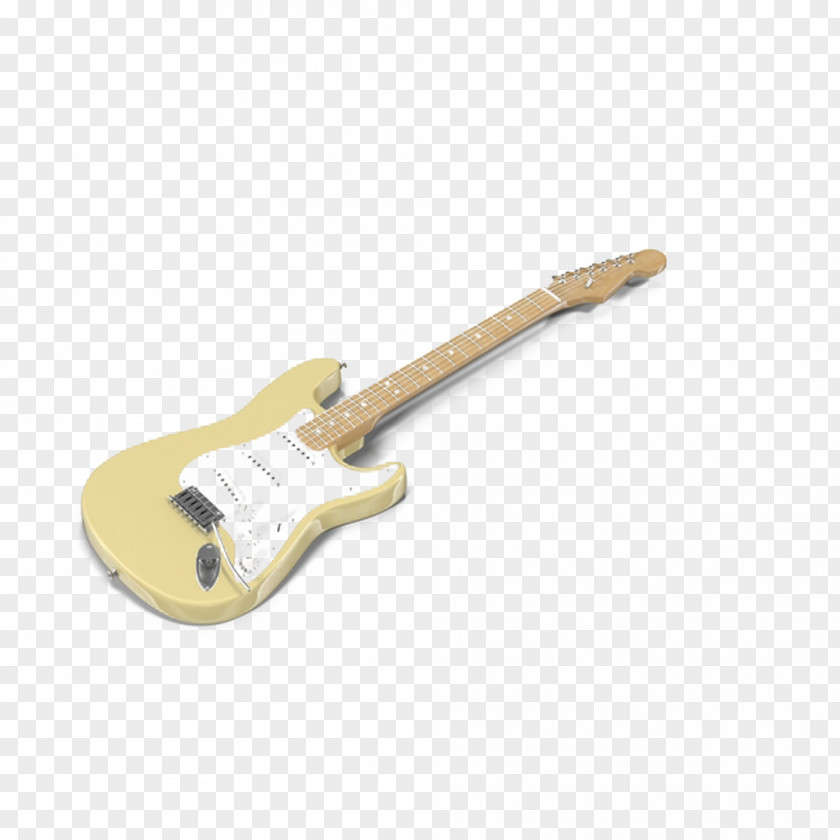 Yellow Electric Guitar PNG