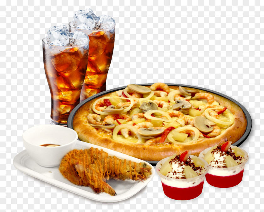 Delicious Pizza Fast Food Fizzy Drinks Junk PNG
