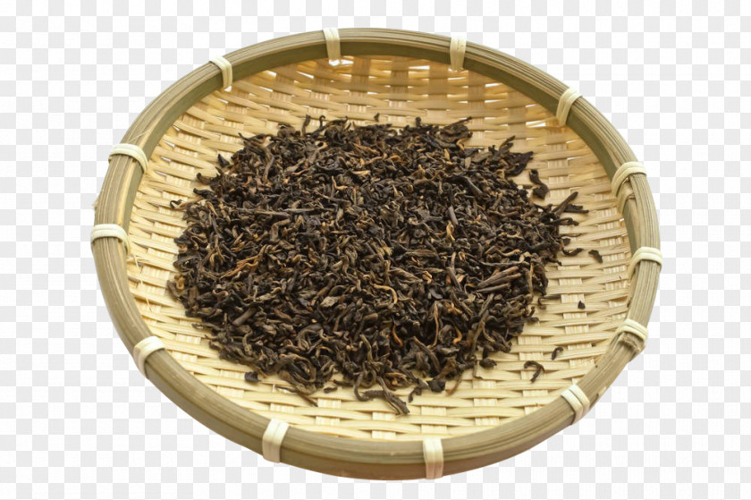 A Bamboo Basket Of Pu'er Tea Leaves Free Material White Lancang Lahu Autonomous County Puar Dianhong PNG