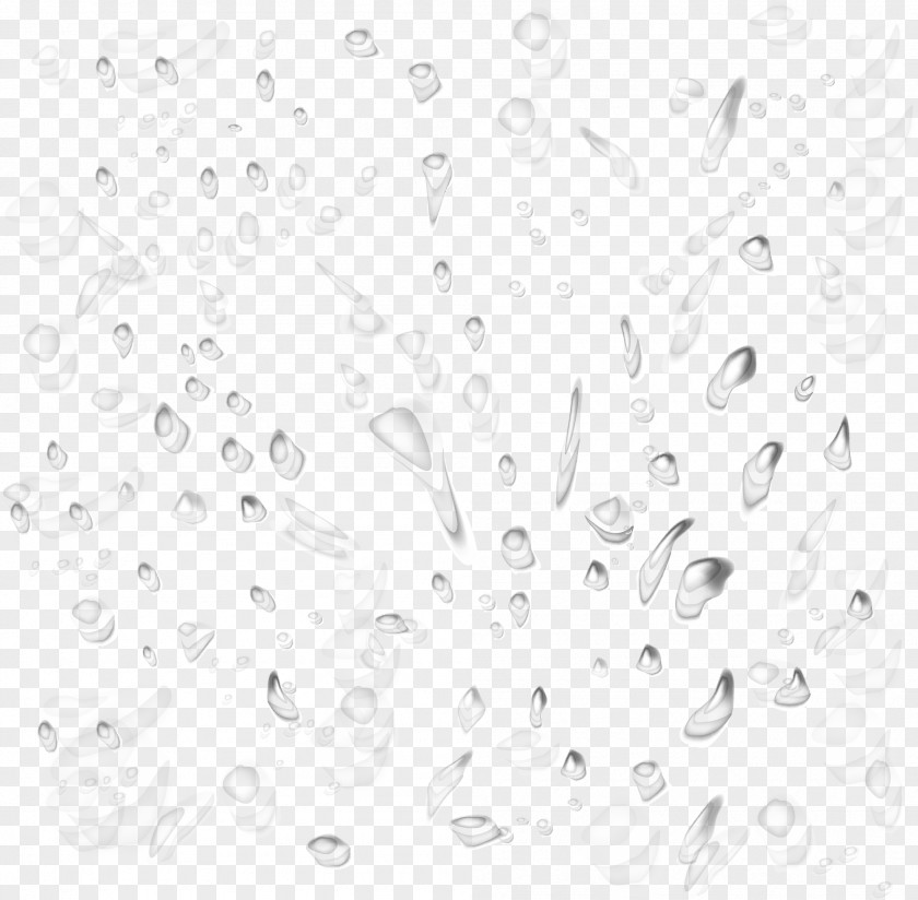 Clear Water Effect Element Black And White Pattern PNG