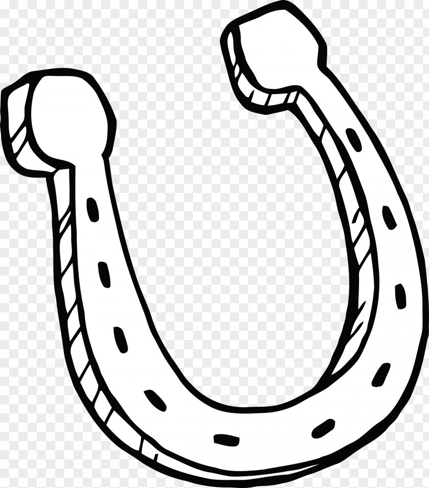 Horse Horseshoe Coloring Book Luck Clip Art PNG