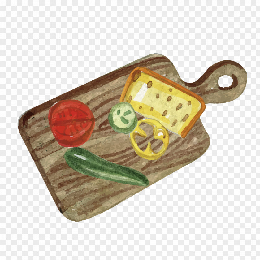 Vector Vegetable Chopping Board Vecteur PNG