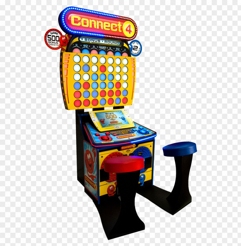 Arcade Connect Four Pac-Man Battle Royale Redemption Game Video PNG