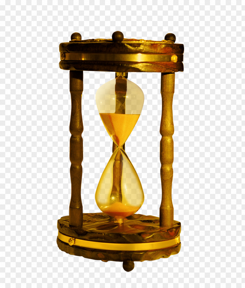 Golden Hourglass Time Essay Punctuality Measurement PNG