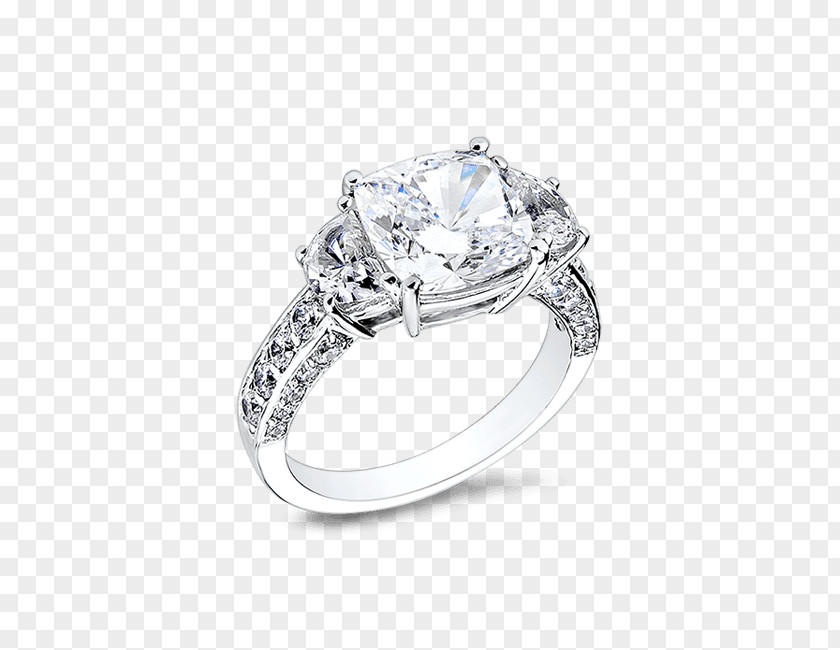 Half Moon Necklace 14K Diamond Engagement Ring Carat Cubic Zirconia PNG