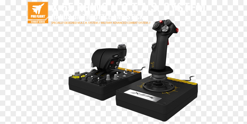 Saitek Gamepad Joystick HOTAS Mad Catz X-55 Rhino H.O.T.A.S Microsoft Flight Simulator X Game Controllers PNG
