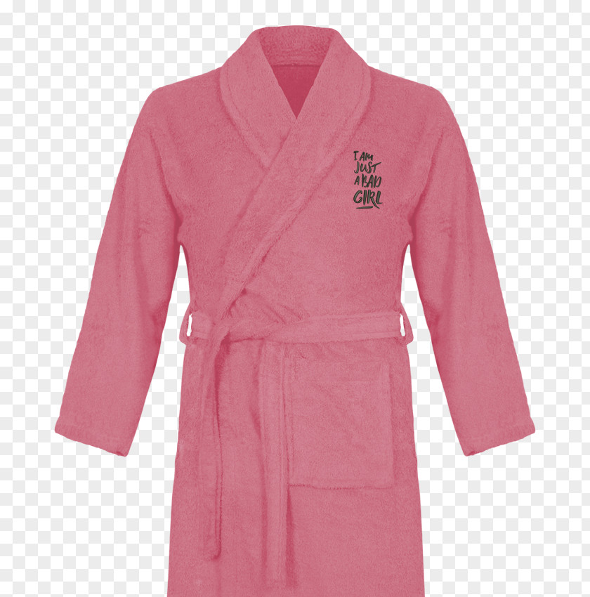 Woman Bathrobe Polar Fleece Typography PNG