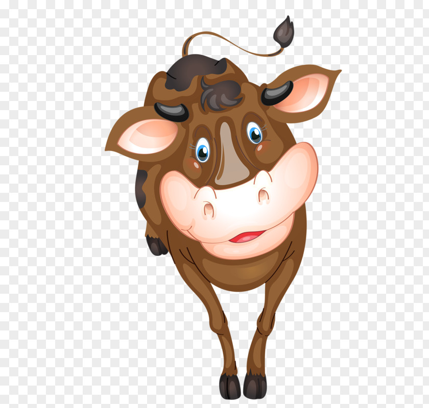 Cartoon Bison Cattle Clip Art PNG