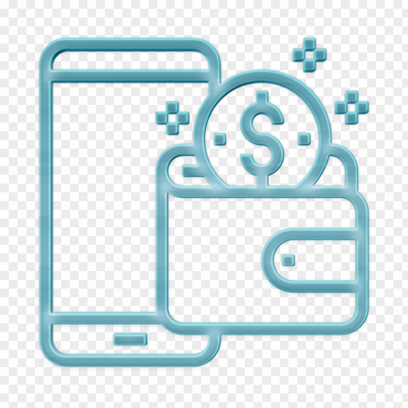 Financial Technology Icon Wallet Digital PNG