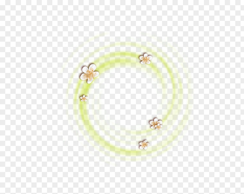 Green Simple Flower Circle Effect Element Euclidean Vector PNG