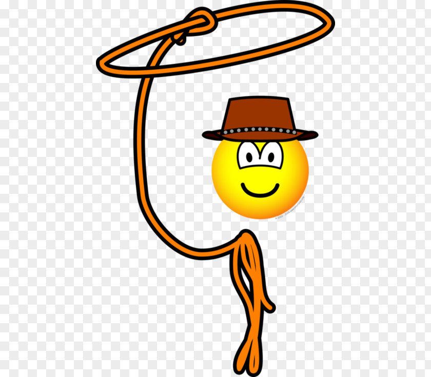 Transparaent Lasso Cliparts Emoticon Smiley Cowboy Icon PNG