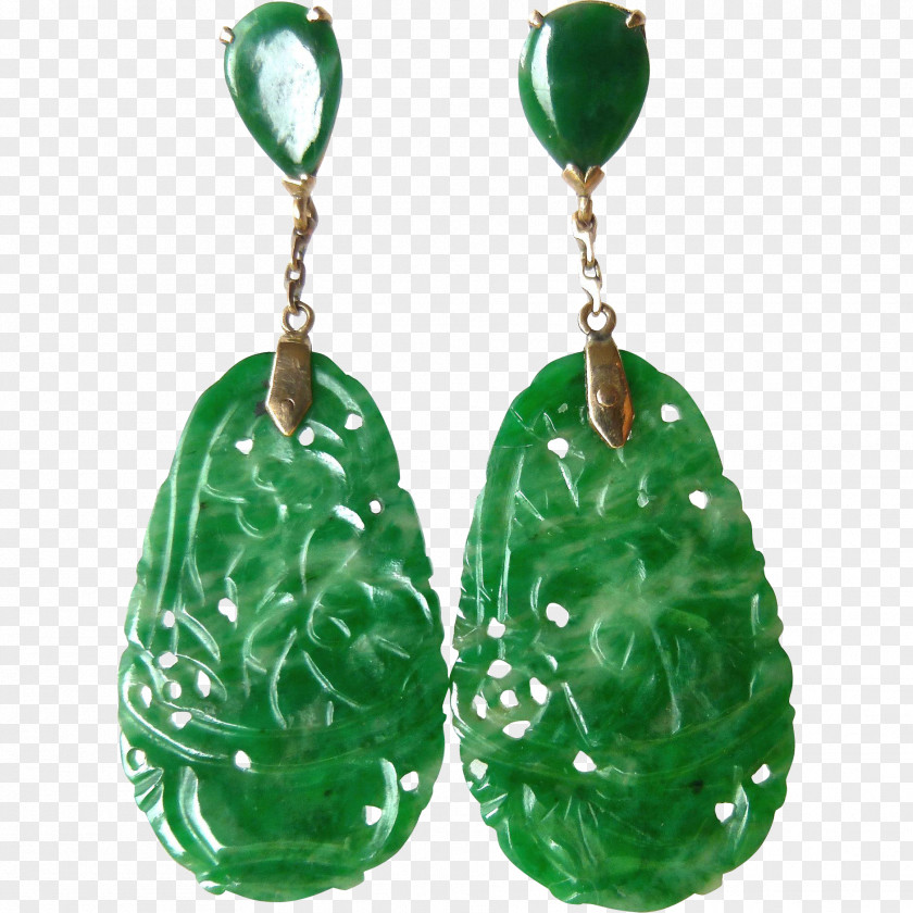 Emerald Jade Earring Jewellery PNG