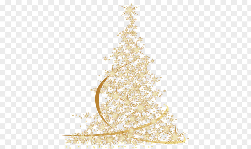 Golden Christmas Tree PNG christmas tree clipart PNG
