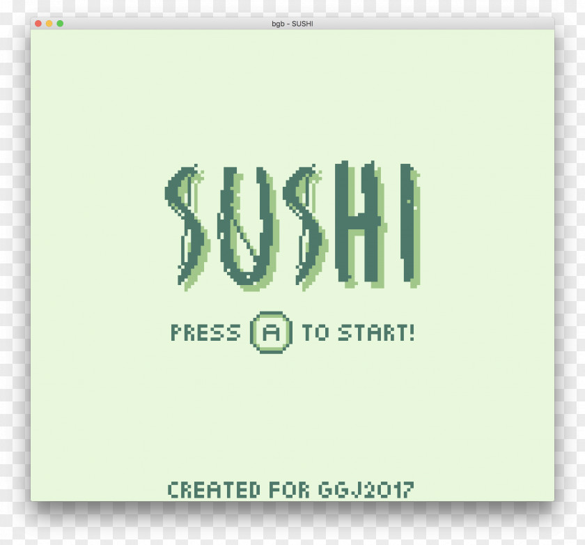 Itch Game Boy Advance Logo Sushi PNG