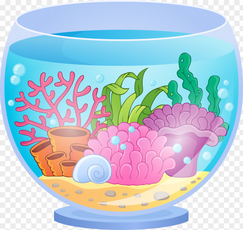 Marine Coral Fish Tank Aquarium Goldfish Clip Art PNG
