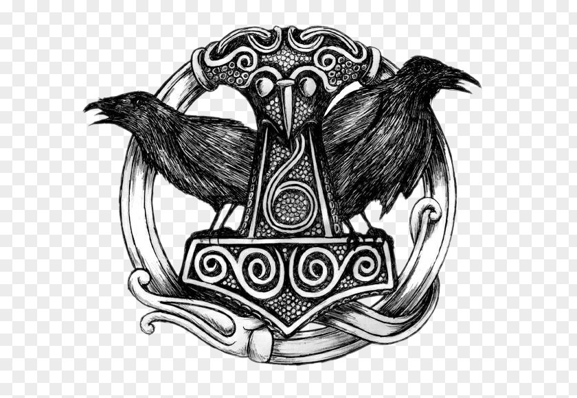 Ravens Logo Thor: God Of Thunder Odin Mjölnir The Raven PNG