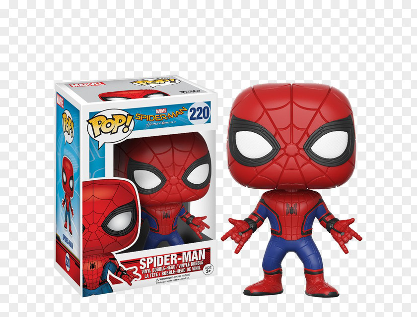 Spider Man Homecoming Spider-Man Funko Action & Toy Figures Bobblehead PNG