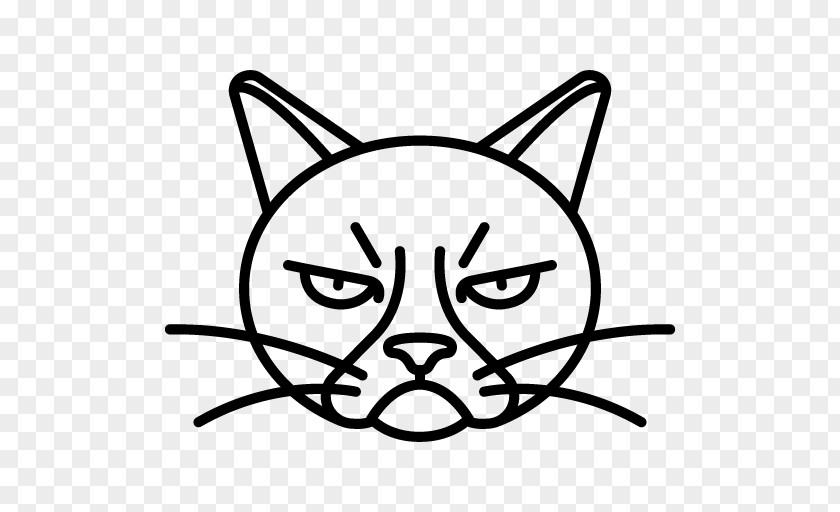 Cat Grumpy Drawing Clip Art PNG