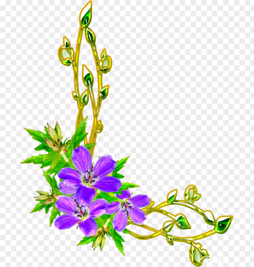 Corner Flowers Blog Clip Art PNG