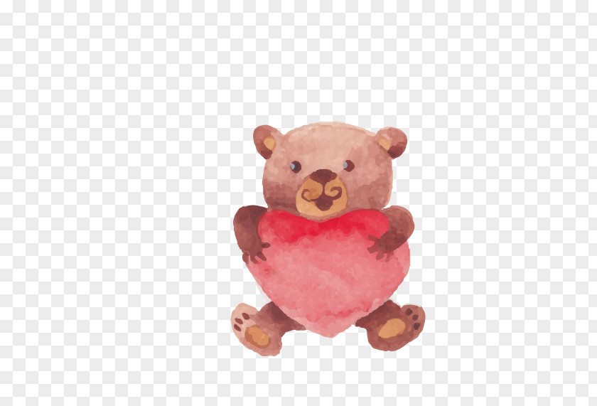 Gouache Bear Watercolor Painting Drawing PNG