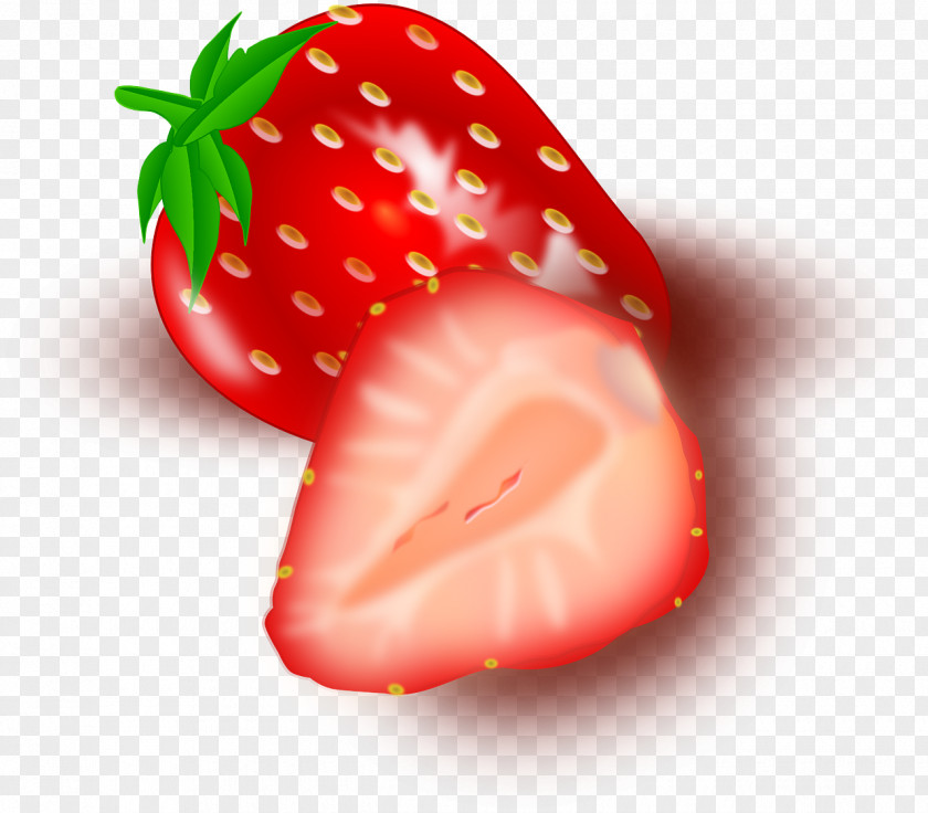 Red Strawberry Ice Cream Smoothie Clip Art PNG