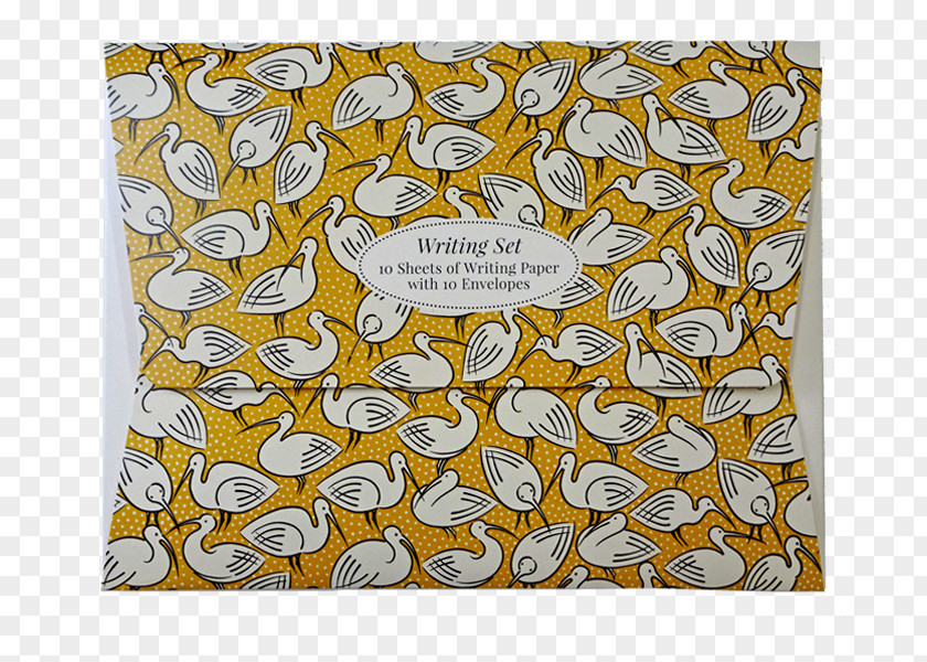 Writing SetTextile Furnishings Museums And Galleries: Ibis Yellow PNG
