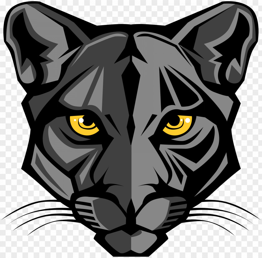 Black Panther Cougar Clip Art PNG
