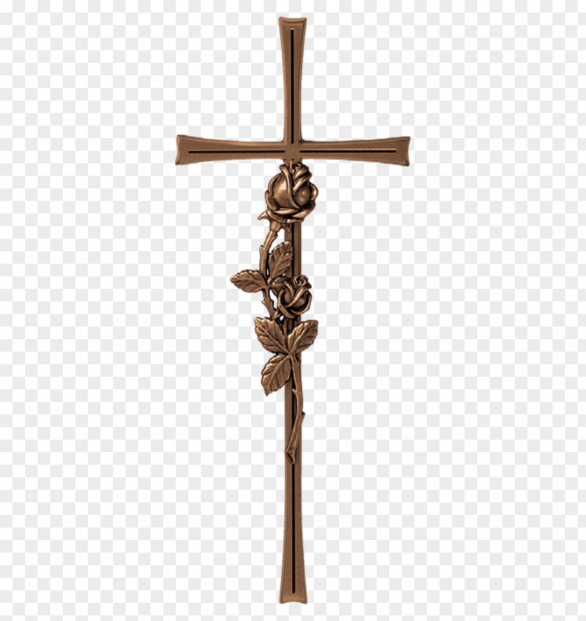 Christian Cross Bronze Monument Brass PNG