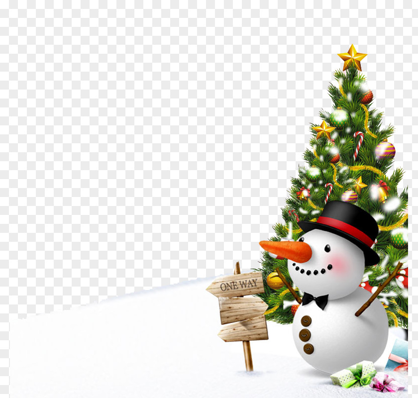 Christmas Winter Snowman Poster PNG