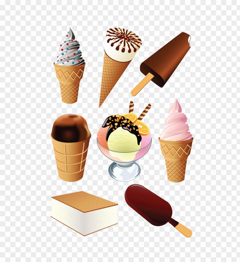 Gelato Ice Cream Cone Sundae Chocolate PNG
