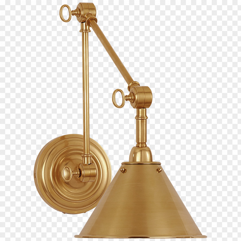 Light Lighting Brass Sconce Library PNG