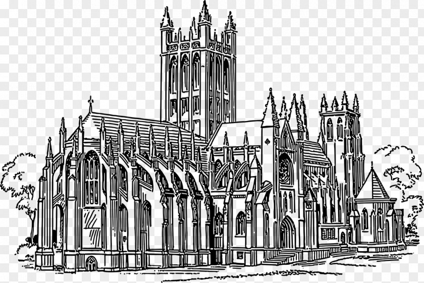 Gothic Architecture Church Clip Art PNG