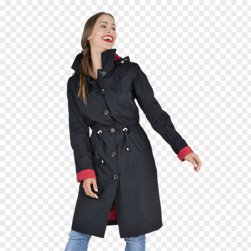 Jacket Trench Coat Overcoat Raincoat Hood PNG
