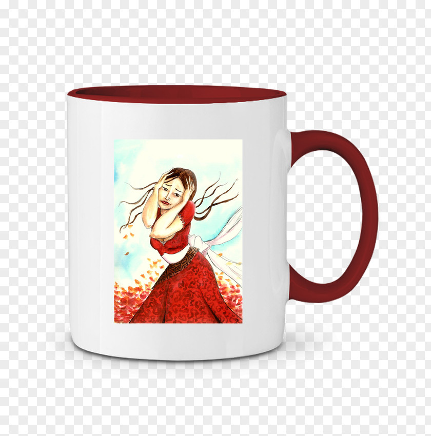 Mug Coffee Cup Ceramic Red PNG