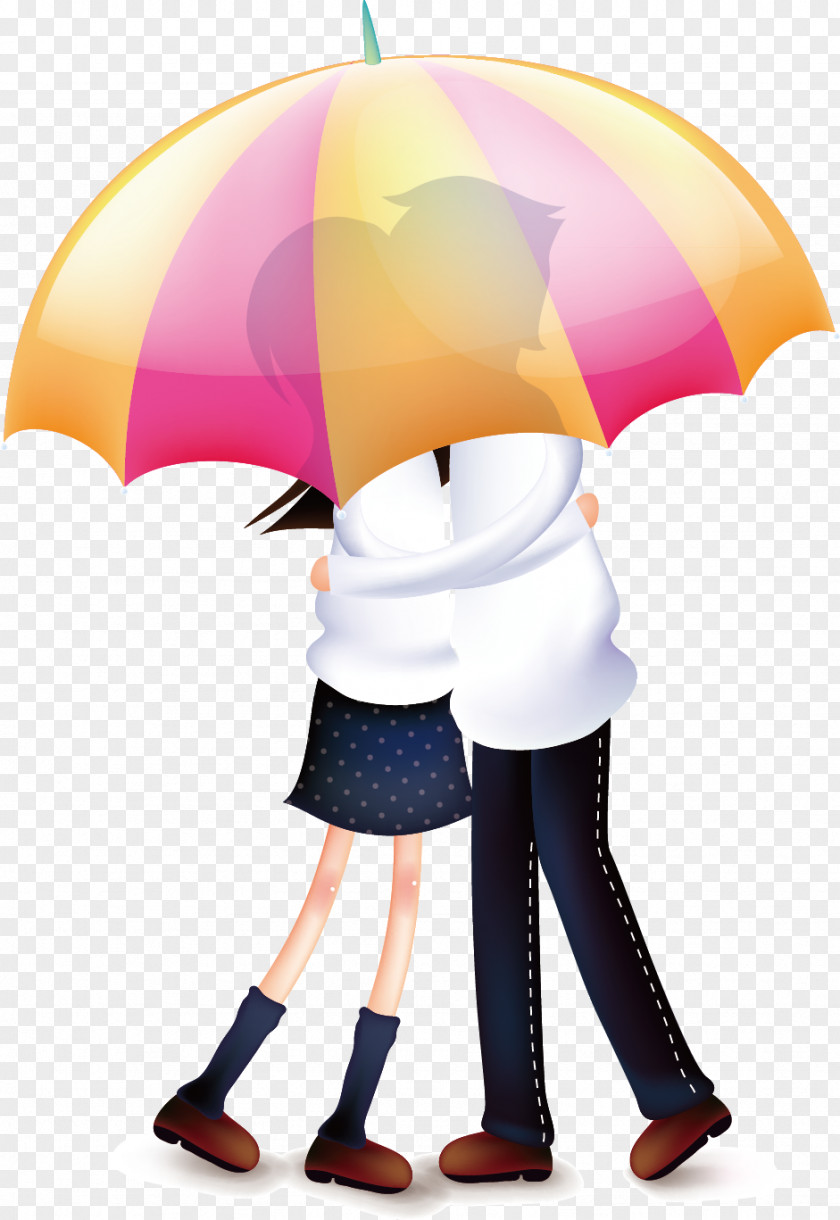 Couple Under Umbrella Significant Other PNG