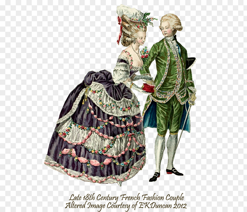 Fashion Couple 18th Century France French Revolution Clothing PNG